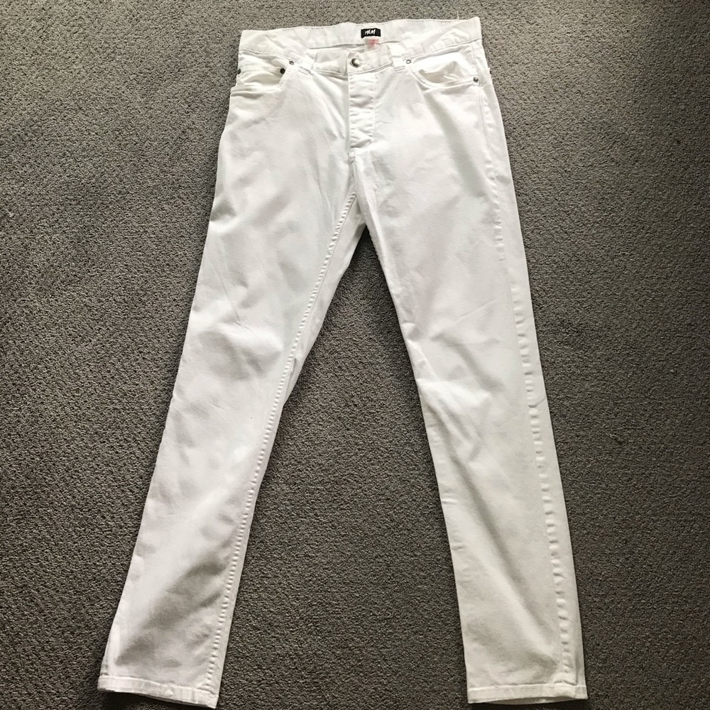 H&M WHITE PANTS